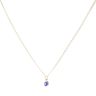 14ct Yellow Gold Children's Blue Eye Pendant And Chain 14"