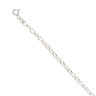 Silver Belcher Anklet 10"