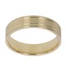 9ct Yellow Gold Stripe Wedding Band 5.9mm