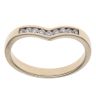 9ct Yellow Gold 0.20ct Brilliant Cut Diamond Wishbone Ring
