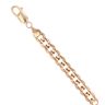 9ct Yellow Gold Flat Plain Curb Bracelet 7.5"