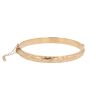 9ct Yellow Gold Patterned Bangle