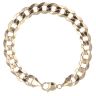 9ct Yellow Gold Curb Bracelet 9"