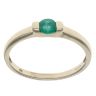9ct Yellow Gold Emerald Solitaire Ring