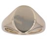 9ct Yellow Gold Plain Oval Signet Ring
