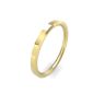 18ct Yellow Gold Soft Chamfered Edge Wedding Band 2mm