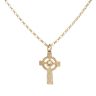 9ct Yellow Gold Celtic Cross Pendant And Chain 28"