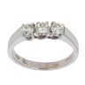 18ct White Gold Trilogy Diamond Ring