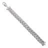 Silver Herringbone Bracelet 7" By Icesia