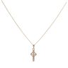 9ct Yellow Gold Cross Pendant and Chain 16"