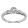 9ct White Gold 0.15ct Diamond Solitaire Ring