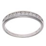 9ct White Gold 0.25ct Brilliant Cut Diamond Half Eternity Ring