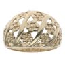 9ct Yellow Gold Flower Patterned Signet Ring