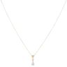 18ct Yellow Gold 0.40ct Pear Cut Diamond Solitaire Pendant and Chain 18"
