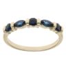 9ct Yellow Gold Sapphire Five Stone Ring