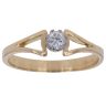 18ct Yellow Gold 0.25ct Brilliant Cut Diamond Solitaire Ring