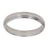 9ct White Gold Wedding Band 3mm