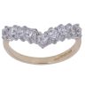 9ct Yellow Gold Cubic Zirconia Wishbone Ring