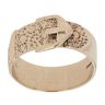 9ct Yellow Gold Patterned Buckle Ring