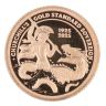 2025 Charles III St George Rose Gold Tristan Da Cunha 1/8 Sovereign Coin Proof Boxed