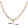 9ct Rose Gold Albert T-Bar Chain 18"