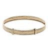 9ct Yellow Gold Patterned Expanding Bangle