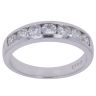 18ct White Gold 1.00ct Brilliant Cut Diamond Half Eternity Ring