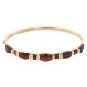 14ct Yellow Gold Garnet Bangle