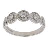 9ct White Gold 1.00ct Brilliant Cut Diamond Cluster Ring