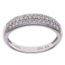 18ct White Gold 0.75ct Brilliant Cut Diamond Half Band Fancy Ring