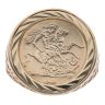 9ct Yellow Gold 1949 St George Coin Ring