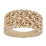 9ct Yellow Gold Four Row Keeper Ring