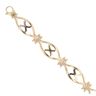 9ct Yellow And White Gold Fancy Bracelet 7"