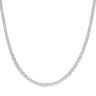 Silver Square Rosella Chain 18" By Icesia