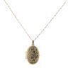 9ct Yellow Gold Patterned Locket And Chain 22"