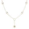 14ct Yellow and White Gold Patterned Heart Fancy Chain 20"