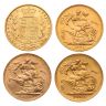 1856, 1881, 1890 & 1894 The Queen Victoria UK Full Sovereign Set of 4 Coins Boxed with Proof