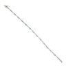 9ct Yellow Gold 0.07ct Diamond and Blue Topaz Bracelet 7"