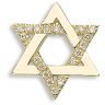 9ct Yellow Gold 0.10ct Diamond Star Of David Pendant
