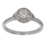 9ct White Gold 0.25ct Brilliant Cut Diamond Cluster Ring