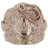 9ct Yellow Gold Patterned Saddle Ring