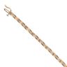 9ct Yellow Gold 1.00ct Brilliant Cut Diamond Fancy Bracelet 6.5"