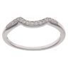 18ct White Gold 0.10ct Diamond Wishbone Ring