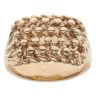 9ct Yellow Gold Four Row Keeper Ring