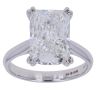 9ct White Gold 5.00ct Radiant Cut Lab Grown Diamond Solitaire Ring