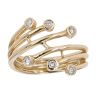 9ct Yellow Gold 0.20ct Diamond Fancy Ring by Anya Belle