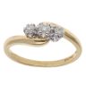18ct Yellow Gold 0.25ct Brilliant Cut Diamond Trilogy Ring