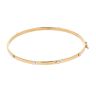 9ct Yellow and White Plain Screw Bangle
