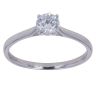 9ct White Gold 0.50ct Brilliant Cut Lab Grown Diamond Solitaire Ring