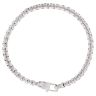 Unique & Co Stainless Steel Matte Box Bracelet 8"